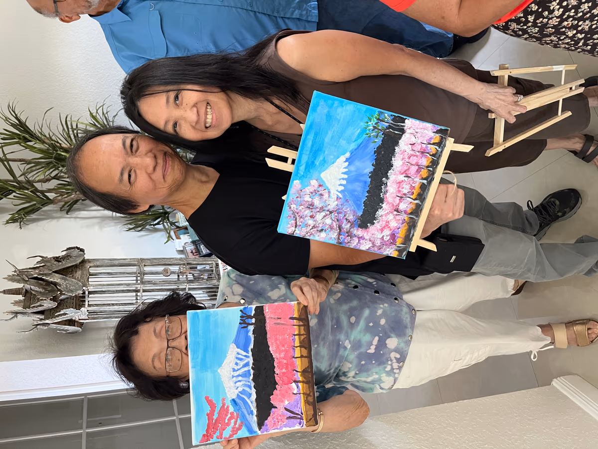 Paint-along party moment 5