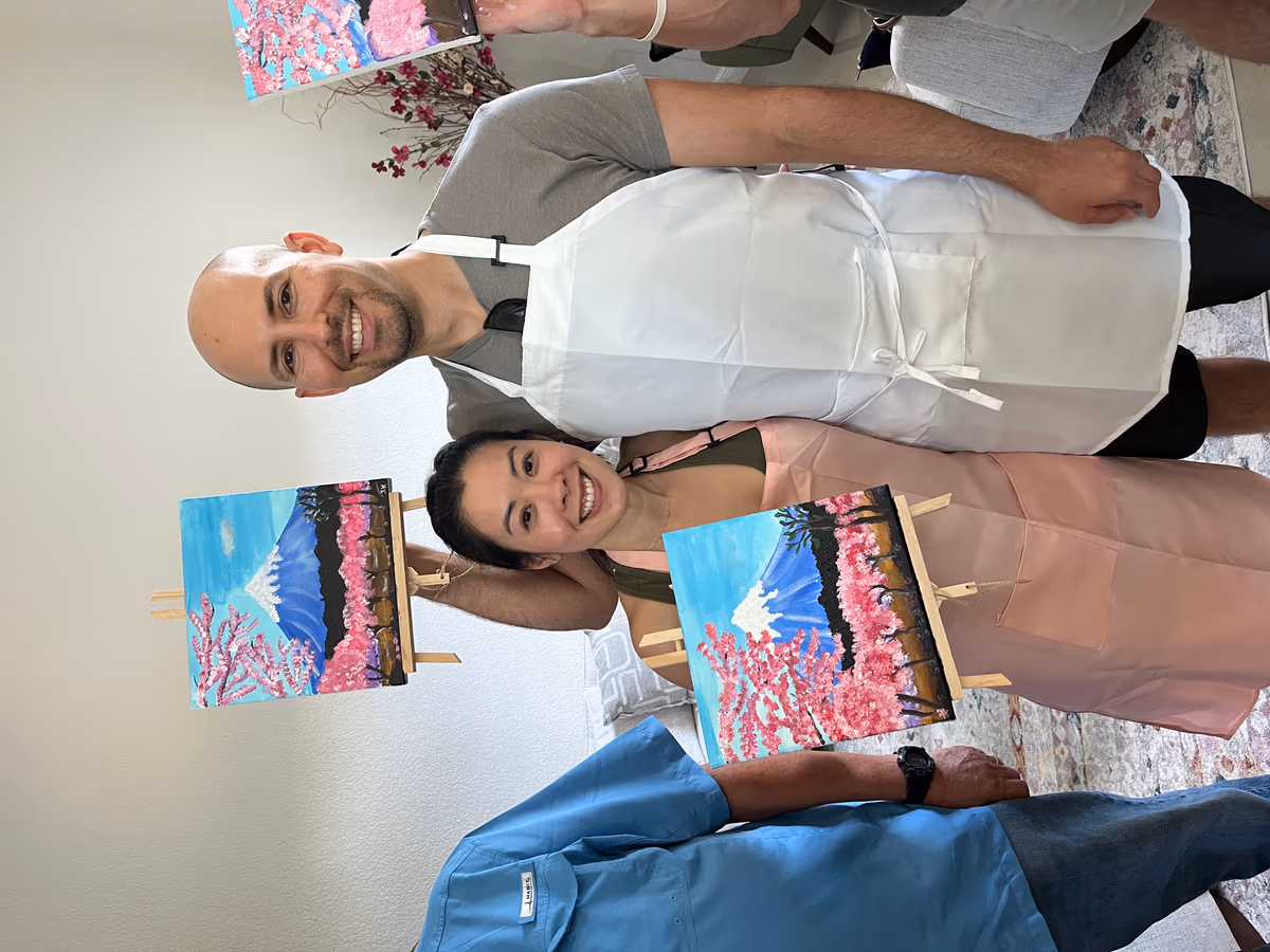 Paint-along party moment 6