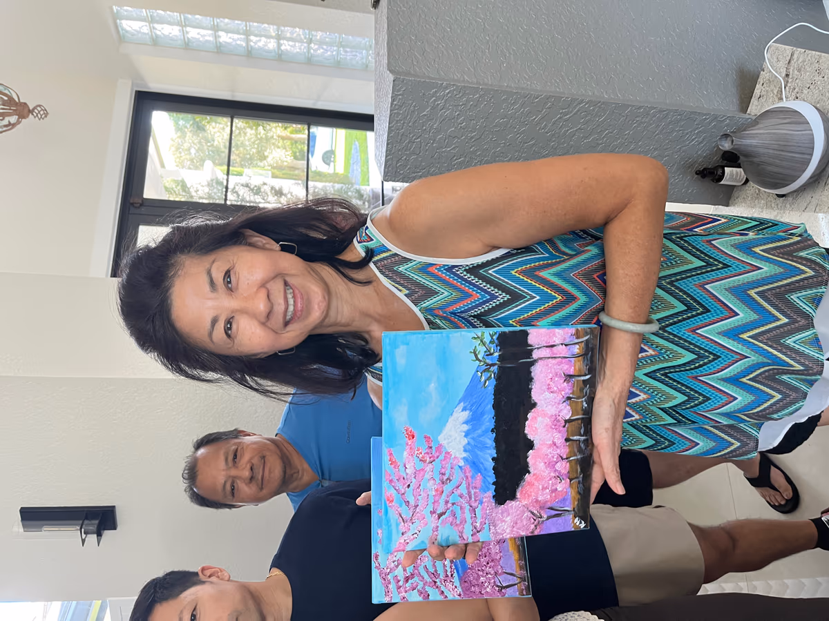 Paint-along party moment 9